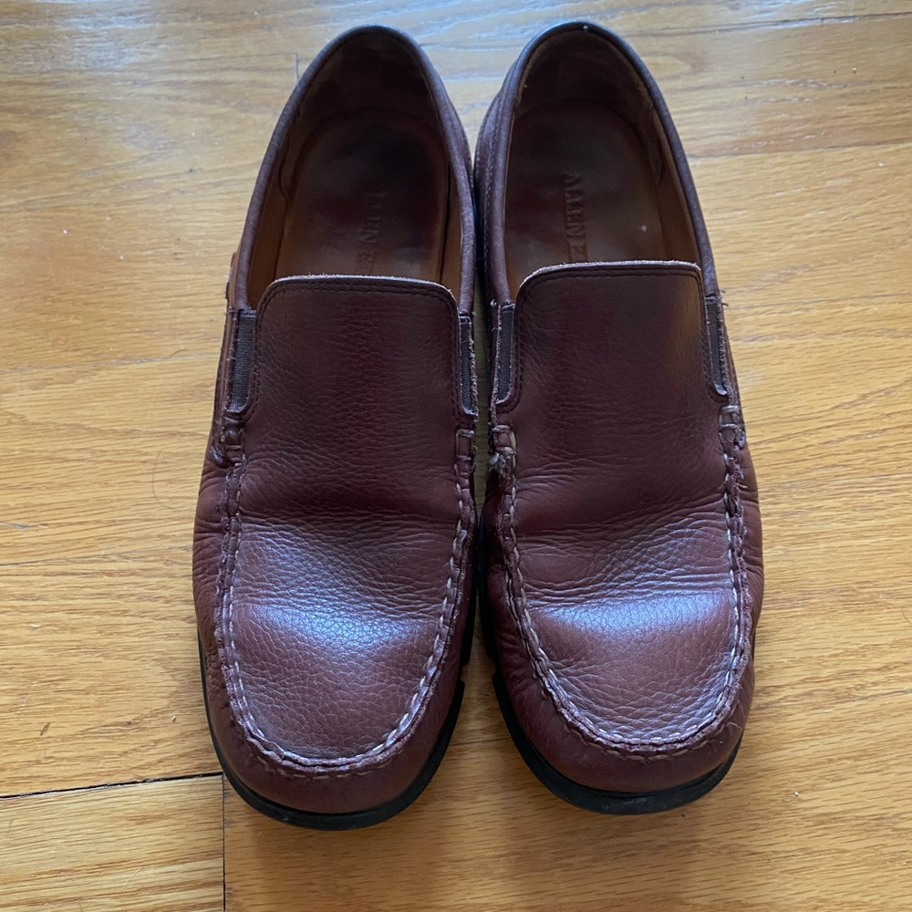 Allen Edmonds 10 D Miles Brown Leather Slip-Ons Loafers - Picture 2 of 9